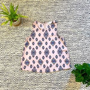 Light pink print blouse